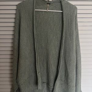 Free People Light Blue Knit Cardigan S